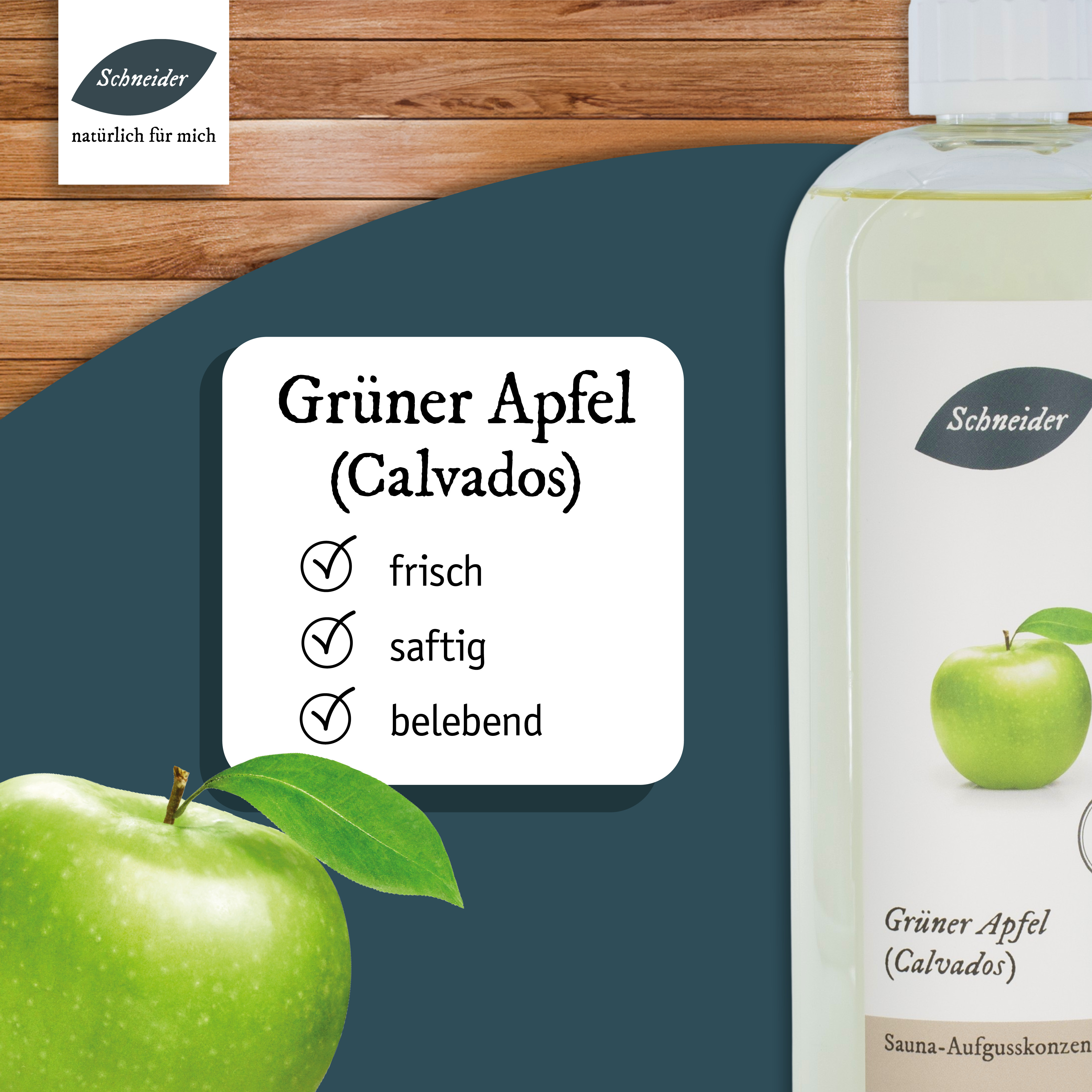 Saunaaufguss Grüner Apfel (Calvados) (Aufgusskonzentrat) 250 ml