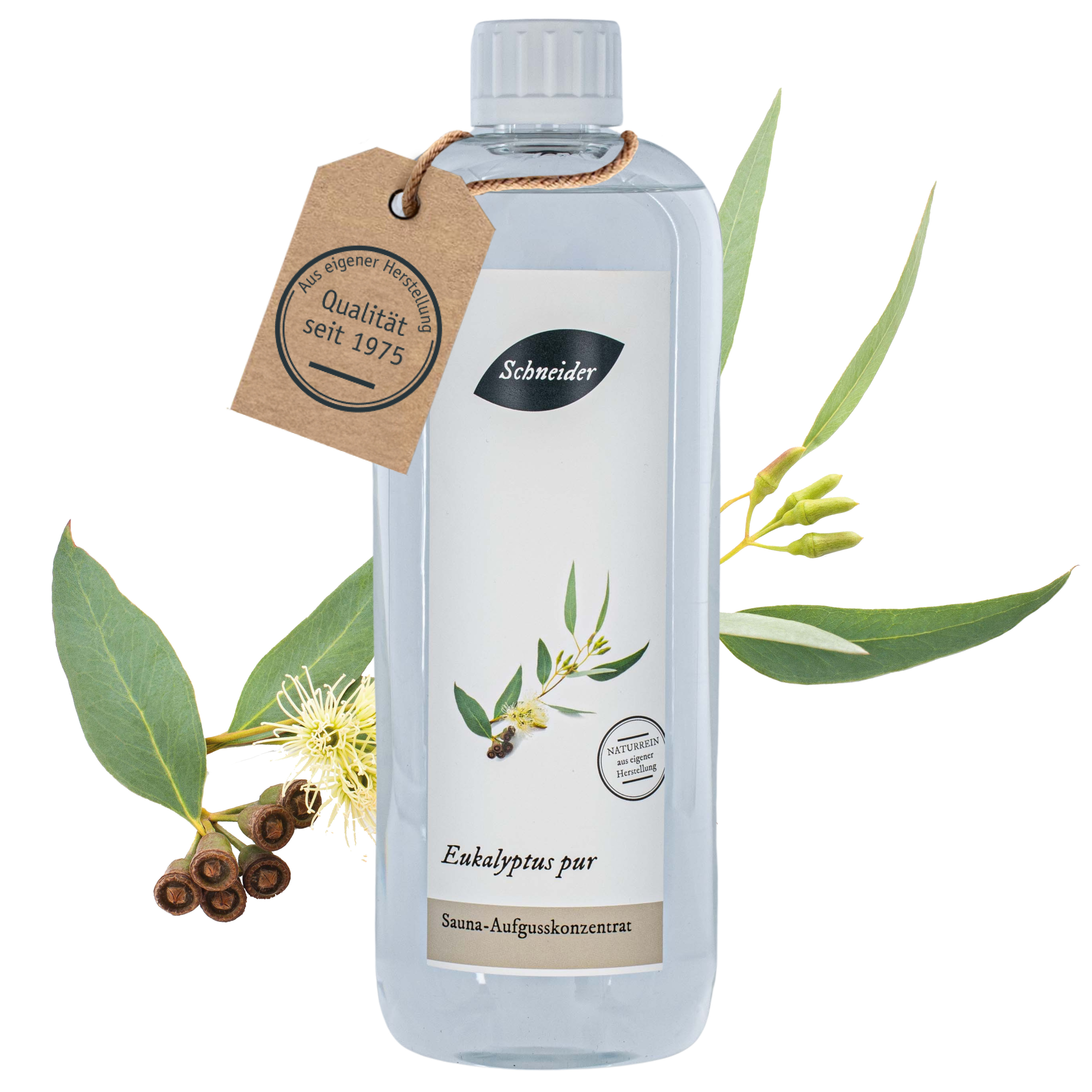 Saunaaufguss Eukalyptus pur (Aufgusskonzentrat) 250 ml