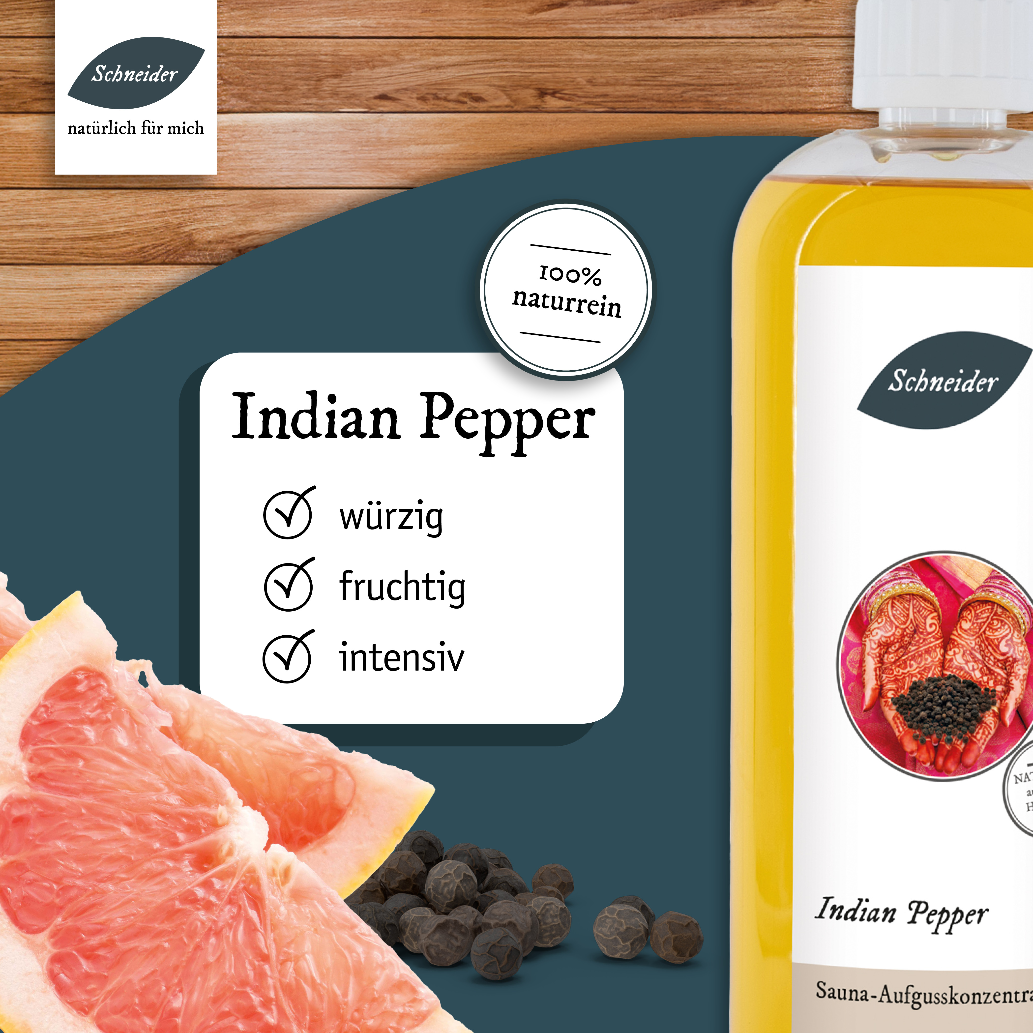Saunaaufguss Indian Pepper (Aufgusskonzentrat)